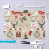 prettige feestdagen tissuepapier (Craft)