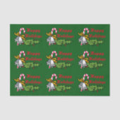 prettige feestdagen tissuepapier (Voorkant)