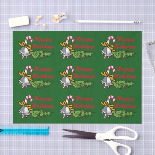 prettige feestdagen tissuepapier (Craft)