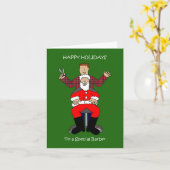 Prettige feestdagen Tot Barber Kaart (Gele Bloem)