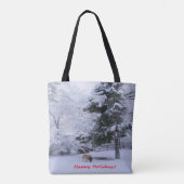 prettige feestdagen.... tote bag (Achterkant)