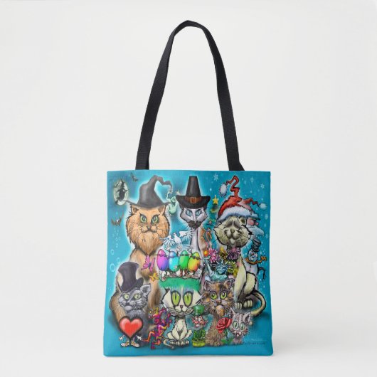 prettige feestdagen tote bag (Voorkant)