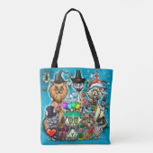prettige feestdagen tote bag (Achterkant)