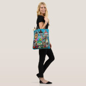 prettige feestdagen tote bag (Op model)