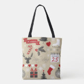 prettige feestdagen tote bag (Achterkant)