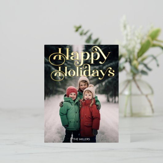 Prettige feestdagen Traditioneel (Staand Voorkant)