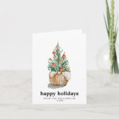 Prettige feestdagen Traditionele kerstboom Kaart (Voorkant)