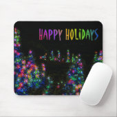 prettige feestdagen Tree Lights Mousepad Muismat (Met muis)