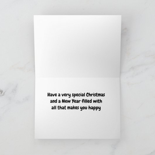 prettige feestdagen ** Trekker* CHRISTMAS KAART (Binnen)