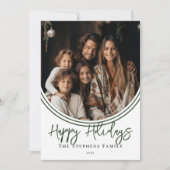 Prettige feestdagen Trendy omgekeerde boog Feestdagenkaart (Voorkant)