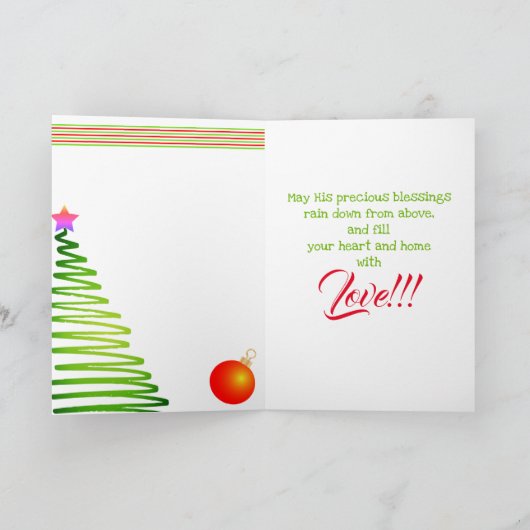 prettige feestdagen/Trini-kerst Feestdagen Kaart (Binnen)