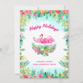 Prettige feestdagen Tropisch Feestdagenkaart (Voorkant)