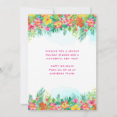 Prettige feestdagen Tropisch Feestdagenkaart (Achterkant)