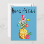 Prettige feestdagen Tropische ananas kerst Briefkaart (Voorkant / Achterkant)