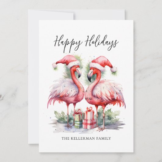 Prettige feestdagen Tropische Kerst Feestdagenkaart (Voorkant)