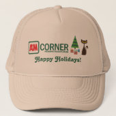 prettige feestdagen trucker pet (Voorkant)