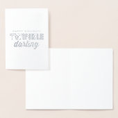 prettige feestdagen Twinkle Darfur Folie Kaarten (Display)