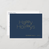 prettige feestdagen typografie eenvoudig modern go (Voorkant / Achterkant)