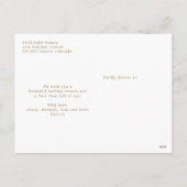 prettige feestdagen typografie eenvoudig modern go (Achterkant)