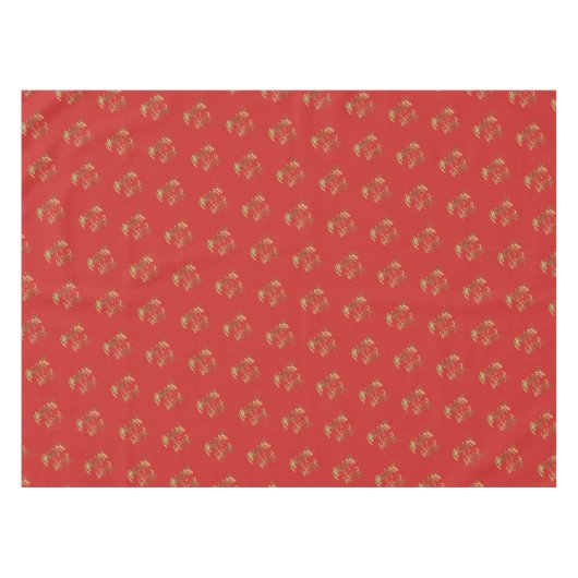 prettige feestdagen Typografische Patroon Elegant  Tafelkleed (Voorkant (Horizontaal))