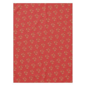 prettige feestdagen Typografische Patroon Elegant  Tafelkleed (Voorkant)