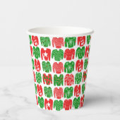 Prettige feestdagen Ugly Christmas Sweater Schatti Papieren Bekers (Achterkant)