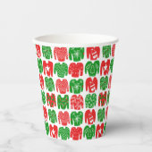 Prettige feestdagen Ugly Christmas Sweater Schatti Papieren Bekers (Voorkant)