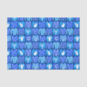 prettige feestdagen Ugly Hannukah Sweater Gift Tissuepapier (Voorkant)