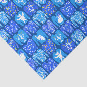 prettige feestdagen Ugly Hannukah Sweater Gift Tissuepapier (Detail)