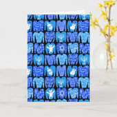 prettige feestdagen Ugly Hannukah Sweater Kaart (Gele Bloem)