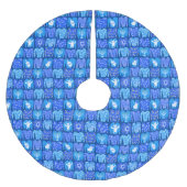 prettige feestdagen Ugly Hannukah Sweater Pattern Kerstboom Rok (Voorkant)