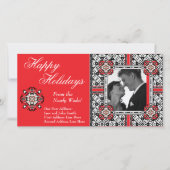 Prettige feestdagen Uit de Newly Weds kerst Kaart (Voorkant)