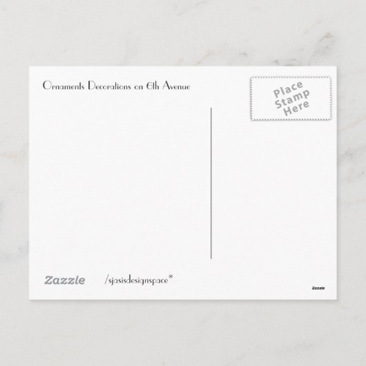 prettige feestdagen uit New York Briefkaart (Achterkant)