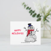 prettige feestdagen uit Snowbrain (Staand voorkant)