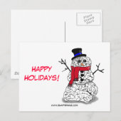 prettige feestdagen uit Snowbrain (Voorkant / Achterkant)