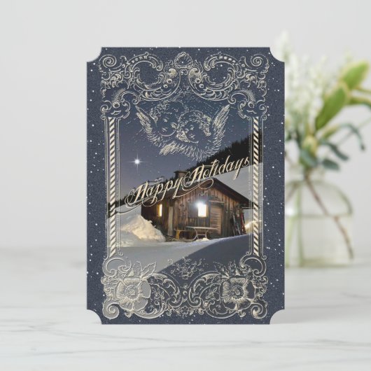 prettige feestdagen - Uitnodiging Kaart (Staand voorkant)