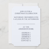 prettige feestdagen - Uitnodiging Kaart (Achterkant)