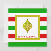 Prettige feestdagen Uitnodiging voor kerstlunch (Achterkant)