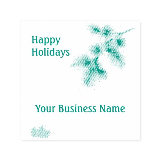 prettige feestdagen uw bedrijfsnaam opgeven  zelfinktende stempel (Design)