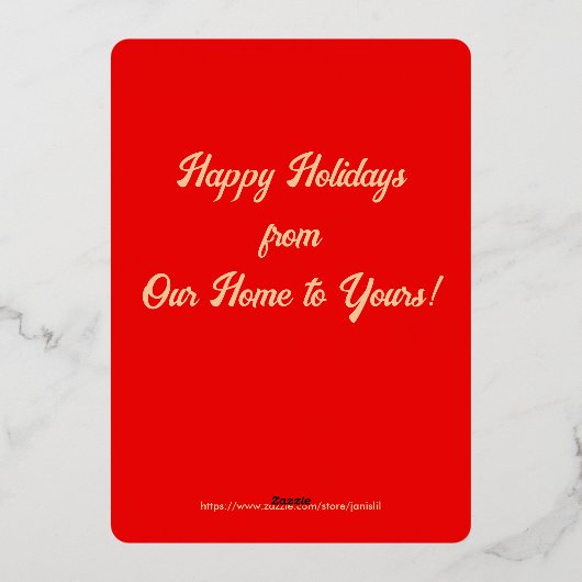 prettige feestdagen uw en uw prachtige boomster (Achterkant)