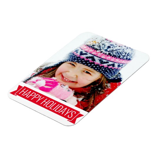 prettige feestdagen - uw foto magneet (Linkerzijde)