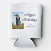 Prettige feestdagen vader zoon kerstcadeaus m blikjeskoeler (Voorkant)