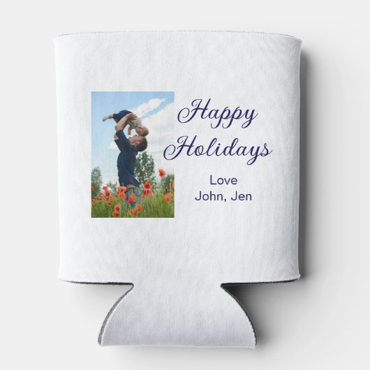 Prettige feestdagen vader zoon kerstcadeaus m blikjeskoeler (Achterkant)