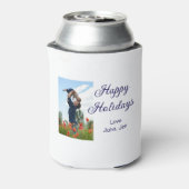 Prettige feestdagen vader zoon kerstcadeaus m blikjeskoeler (Blikje Achterkant)