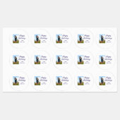 Prettige feestdagen vader zoon kerstcadeaus m labels (Vel)