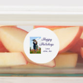 Prettige feestdagen vader zoon kerstcadeaus m labels (Aangebracht)