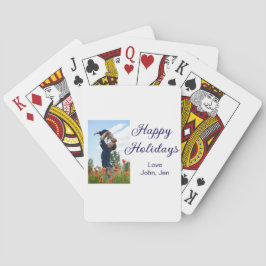 Prettige feestdagen vader zoon kerstcadeaus m pokerkaarten