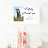 Prettige feestdagen vader zoon kerstcadeaus m spandoek (Insitu)