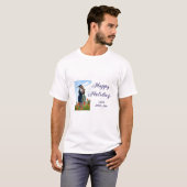 Prettige feestdagen vader zoon kerstcadeaus m t-shirt (Voorkant volledig)