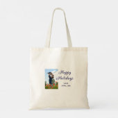 Prettige feestdagen vader zoon kerstcadeaus m tote bag (Achterkant)